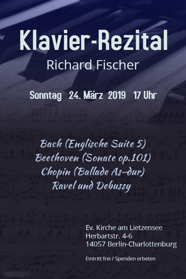 Klavier-Rezital Richard Fischer